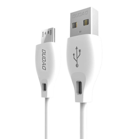 Kabel Dudao L4M USB-A / MicroUSB 2,4A 1m bílá