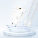 Nabíječka Dudao A27TEU GaN 30W USB-A/USB-C - bílá