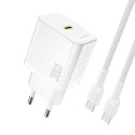 Nabíječka Dudao A27PCEU 30W GaN USB-C PD - bílá
