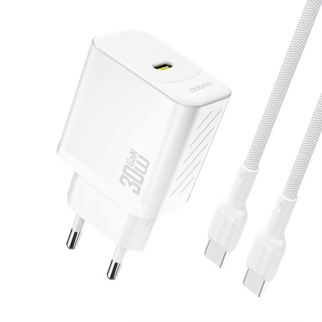 Nabíječka Dudao A27PCEU 30W GaN USB-C PD - bílá