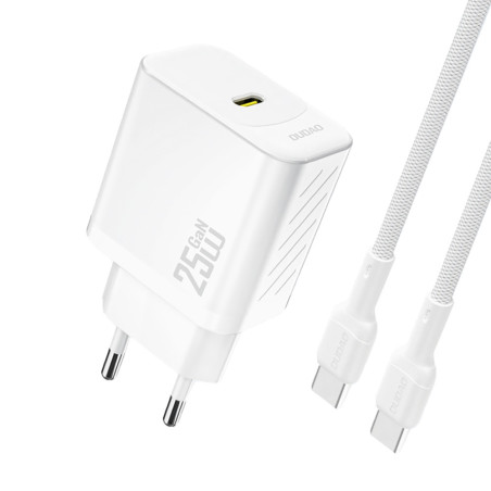 Nabíječka Dudao A27CEU 25W GaN USB‑C PD - bílá