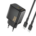 Nabíječka Dudao A27CEU 25W PD GaN USB-C - černá