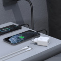 Nabíječka Dudao A26TCEU 25W GaN USB-C/USB-A PD QC - bílá