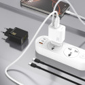 Nabíječka Dudao A26TCEU 25W GaN USB-C/USB-A PD QC - bílá