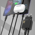 Dudao A26TCEU nabíječka 25W GaN USB-C + USB-A - černá