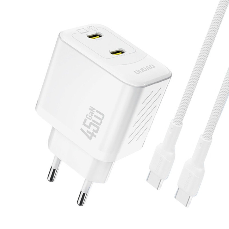 Nabíječka Dudao A28PCEU pro zařízení USB-C - bílá