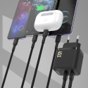 Dudao A28PCEU PD 45W GaN 2×USB-C nabíječka - černá