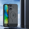 Dux Ducis Aimo Mag pouzdro s MagSafe a stojánkem pro iPhone 16 - černé