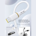 Dudao L25C kabel USB-C na USB-C 60W 1m bílá
