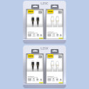 Dudao L25C kabel USB-C na USB-C 60W 1m bílá