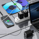 Nabíječka Dudao A67EU 67W GaN pro více zařízení - black