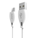 Kabel Dudao L4T USB-C 2.1A 1m bílý