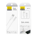 Kabel Dudao L4T USB-C 2.1A 1m bílý