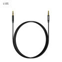 Kabel Dudao L12S AUX 3,5mm 1 m černý