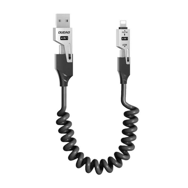 Kabel Dudao L20 Pro 4v1 pro nabíjení - černý