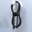Kabel Dudao L9C MAX USB-C/USB-C 240W 1,2 m – černý