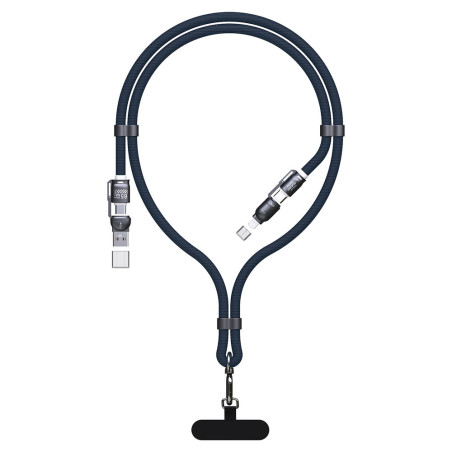 Kabel Dudao L20MAX 4v1 65W USB-C Lightning - modrá