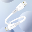Kabel Dudao L25ST 5A USB-A na USB-C 1 m bílý