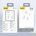 Kabel Dudao L25SM 3 A USB-A / micro USB 1 m bílý