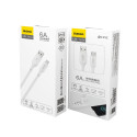 Kabel Dudao L2SM USB-A / micro USB 6A 1,2 m - bílý
