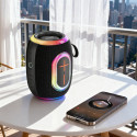 Dudao Y22 bezdrátový reproduktor Bluetooth 5.3 RGB - černá