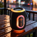 Dudao Y22 bezdrátový reproduktor Bluetooth 5.3 RGB - černá