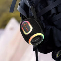 Dudao Y22 bezdrátový reproduktor Bluetooth 5.3 RGB - černá