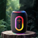Dudao Y22 bezdrátový reproduktor Bluetooth 5.3 RGB - černá