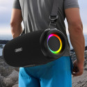 Dudao Y21 Pro bezdrátový reproduktor RGB Bluetooth 5.3 - černý