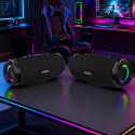 Dudao Y21 Pro bezdrátový reproduktor RGB Bluetooth 5.3 - černý