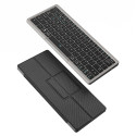DUX DUCIS Bezdrátová klávesnice s touchpadem a stojánkem na tablet, QWERTY, černá