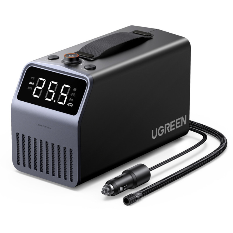 Elektrická pneu pumpa Ugreen UGREEN 12V 150 PSI pro automobily - šedá