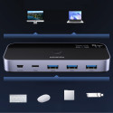 KVM switch Ugreen UGREEN SWITCH pro počítače – šedá