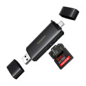 Ugreen 65024 2v1 čtečka SD microSD USB-C/USB-A - černá