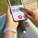 Ugreen 65024 2v1 čtečka SD microSD USB-C/USB-A - černá