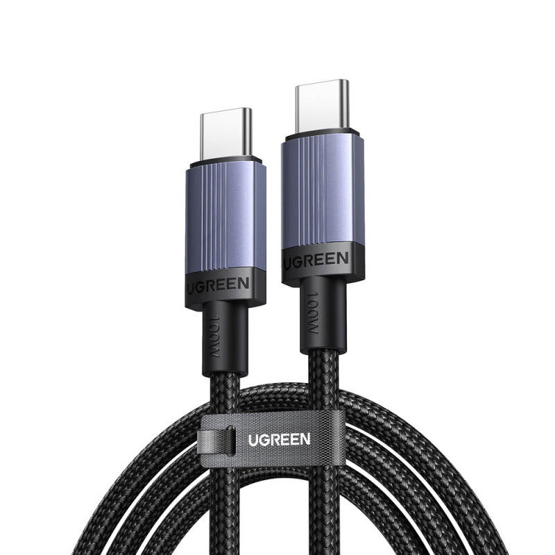 Kabel Ugreen USB-C na USB-C PD 100W pro nabíjení - černý