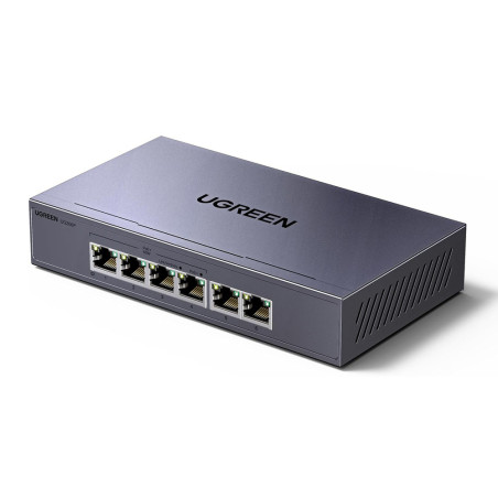 Ugreen CM753 6portový PoE+ switch 1Gb/s – šedá