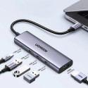 Ugreen CM511 15597 5v1 HUB USB-C - šedá