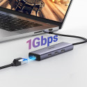 Ugreen CM512 15598 USB-C hub 6v1 šedá