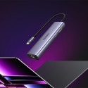 Ugreen CM512 15598 USB-C hub 6v1 šedá