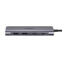 Ugreen CM195 15214 rozbočovač USB‑C 6v1 - šedá