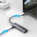 Ugreen CM195 15214 rozbočovač USB‑C 6v1 - šedá