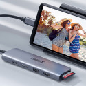 Ugreen CM195 15214 rozbočovač USB‑C 6v1 - šedá
