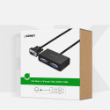 Ugreen 40254 VGA rozbočovač 1×2 pro 2 monitory – černá