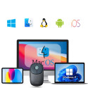 Ugreen MU102 FUN+ bezdrátová myš Bluetooth/2.4 GHz - černá