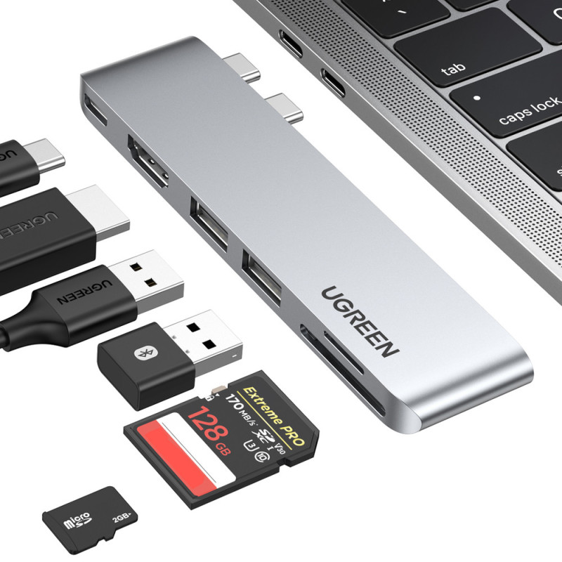 Kabel Ugreen CM380 pro MacBook - šedá