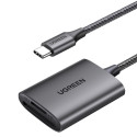 UGREEN CM401 čtečka SD/TF USB-C UHS-II - šedá