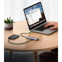 UGREEN CM473 HUB USB-C 2×USB-C / 2×USB-A 20 cm – šedá