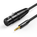 Kabel UGREEN AV182 3,5mm mini jack ↔ XLR (1 m) černý