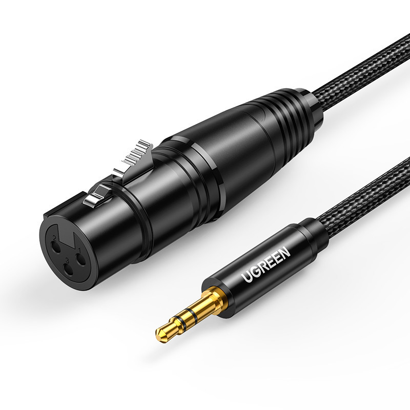 Kabel UGREEN AV182 pro mikrofon - černý